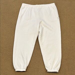 Tna Cozy Fleece Mega Sweatpant size 2XL White